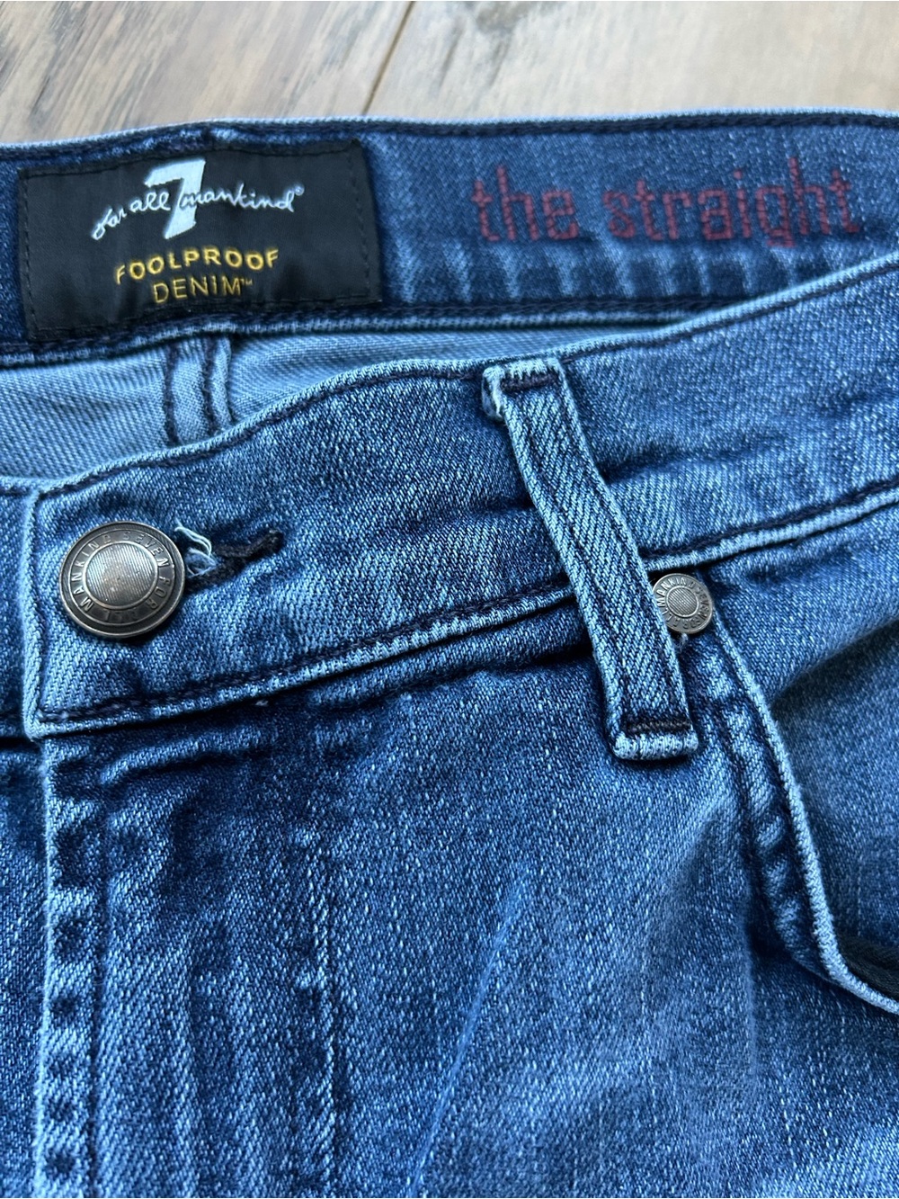 7 For All Mankind Mens Size 34 Standard Classic Straight Leg Jeans - Picture 9 of 15